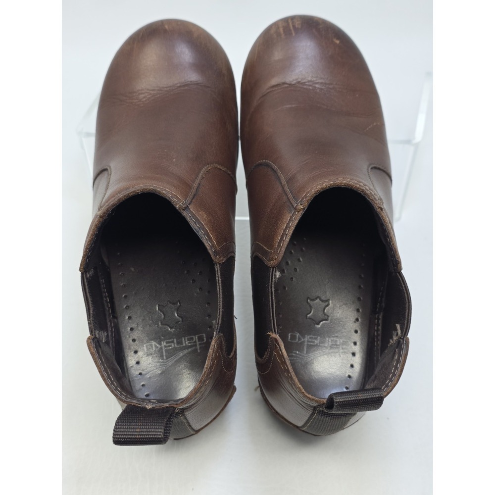 Dansko Womens Brown Burnished Leather Chelsea Frankie Ankle Boots Size 36 US 5.5 - Picture 10 of 10